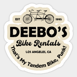 Tandem Bike Rentals Sticker